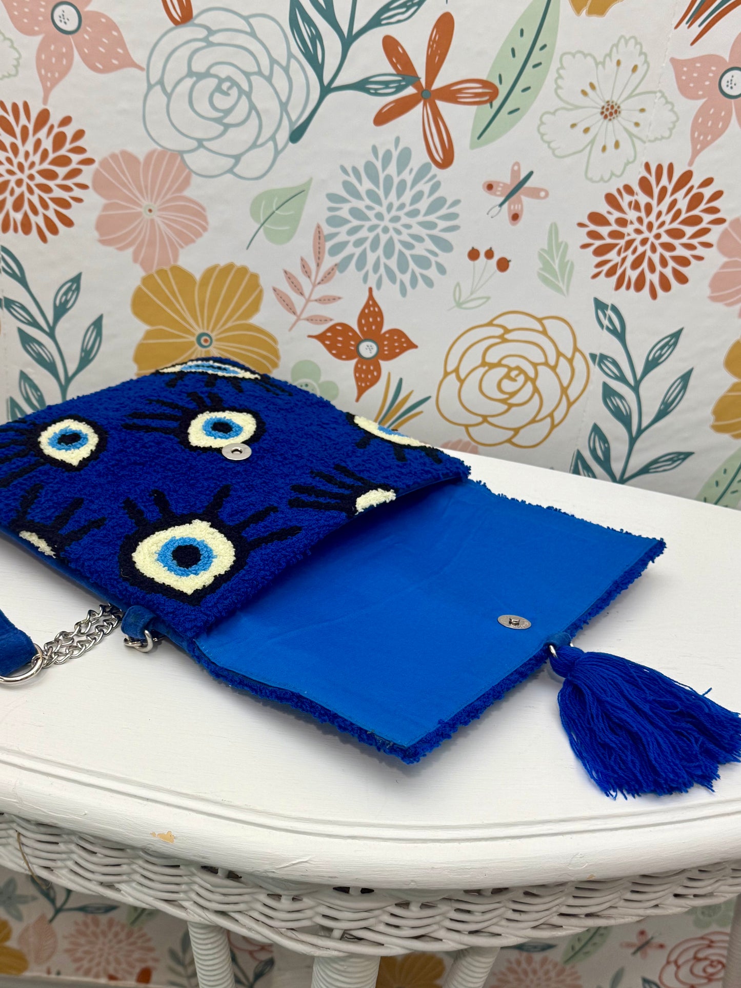 Eyes on You Blue Crossbody