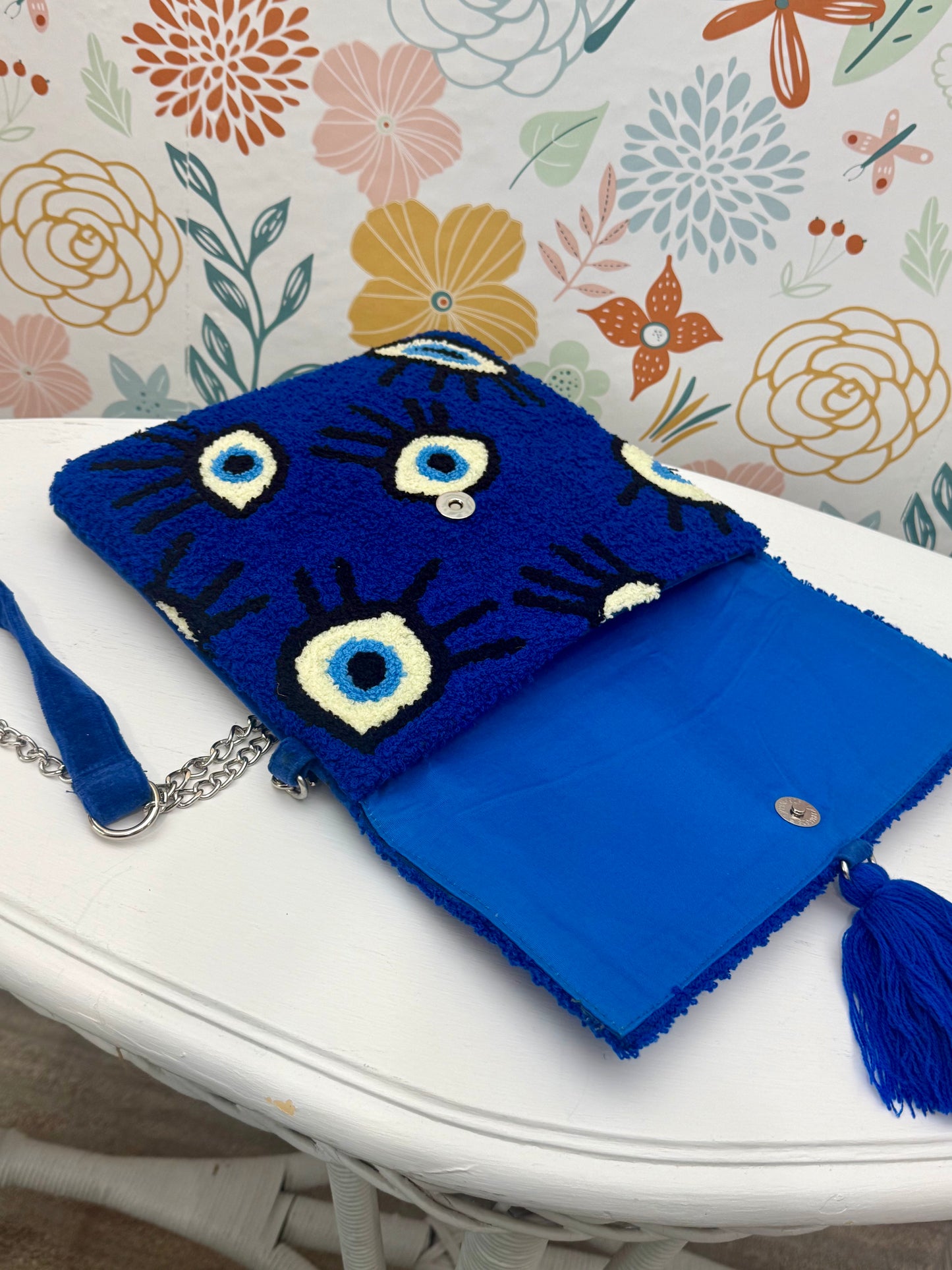 Eyes on You Blue Crossbody