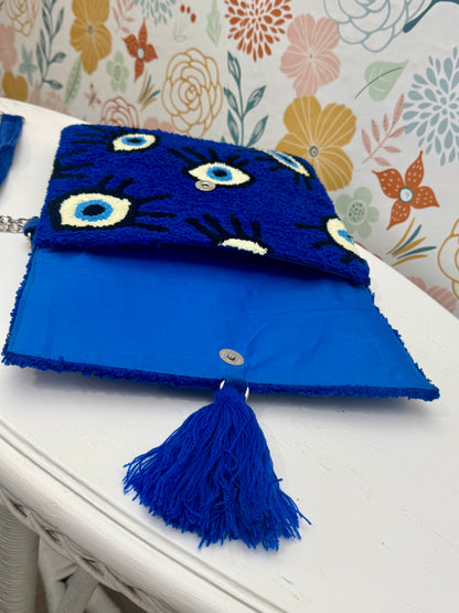 Eyes on You Blue Crossbody