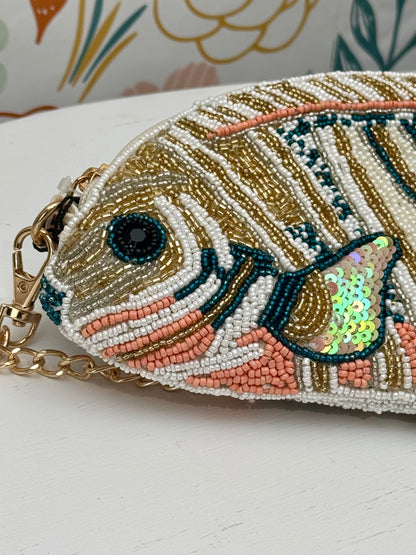 Something Fishy Beaded Crossbody