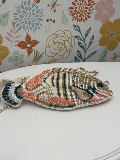 Something Fishy Beaded Crossbody