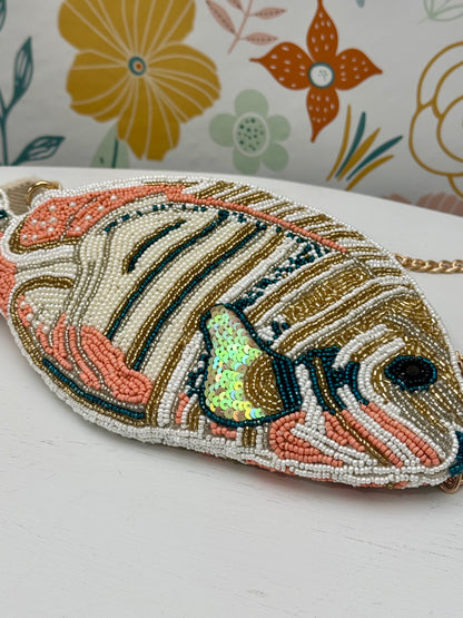 Something Fishy Beaded Crossbody