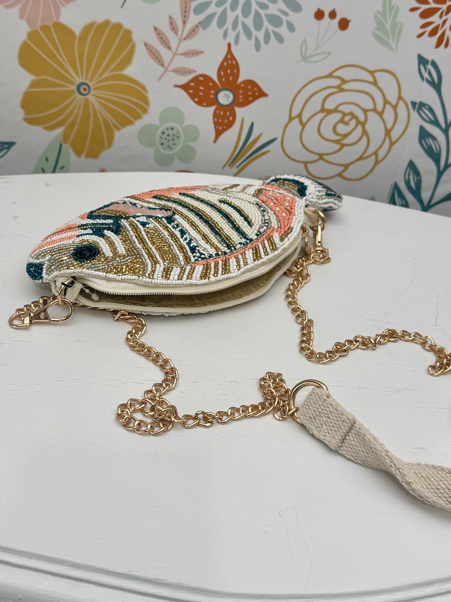 Something Fishy Beaded Crossbody