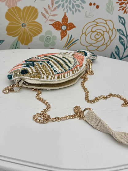 Something Fishy Beaded Crossbody
