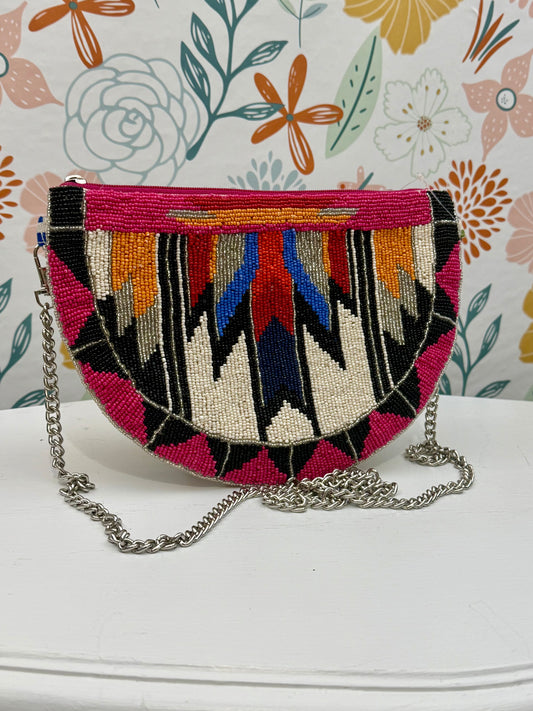 Electric Desert Beaded Crossbody Set