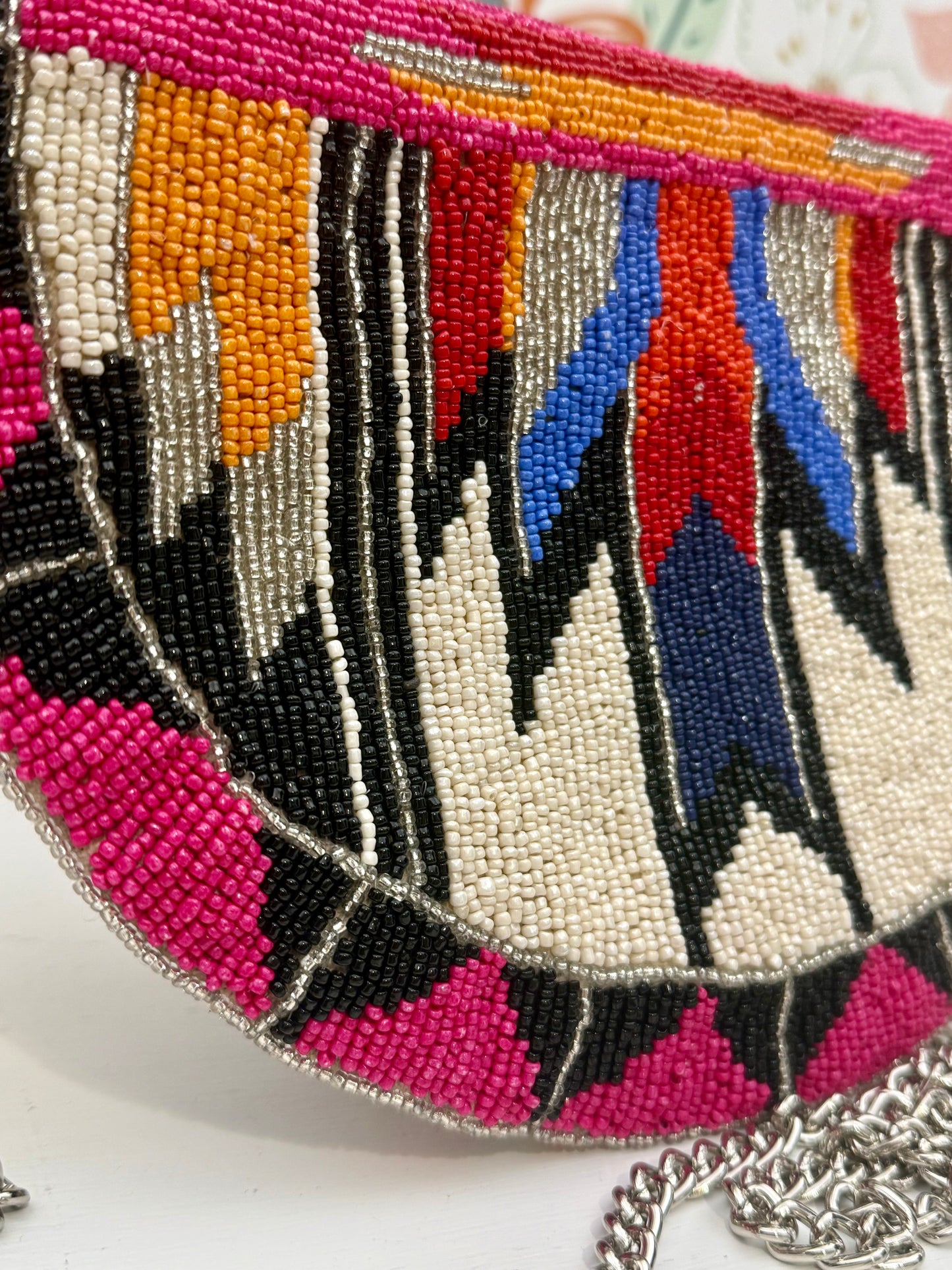 Electric Desert Beaded Crossbody Set