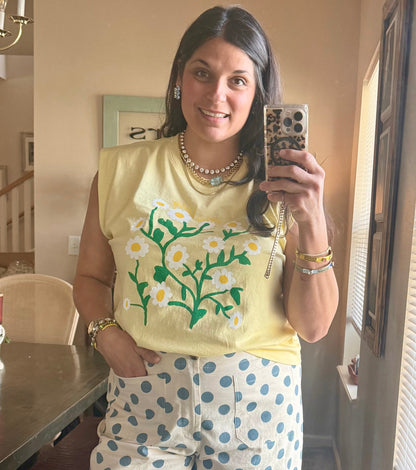 Oopsie Daisies Yellow Tank