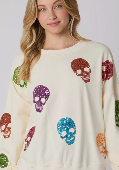 Sequin Skeleton Sweater