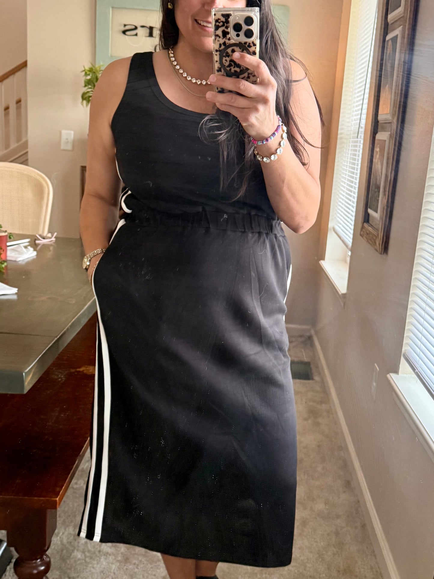 Black Sleeveless Weekend Runaround Dress