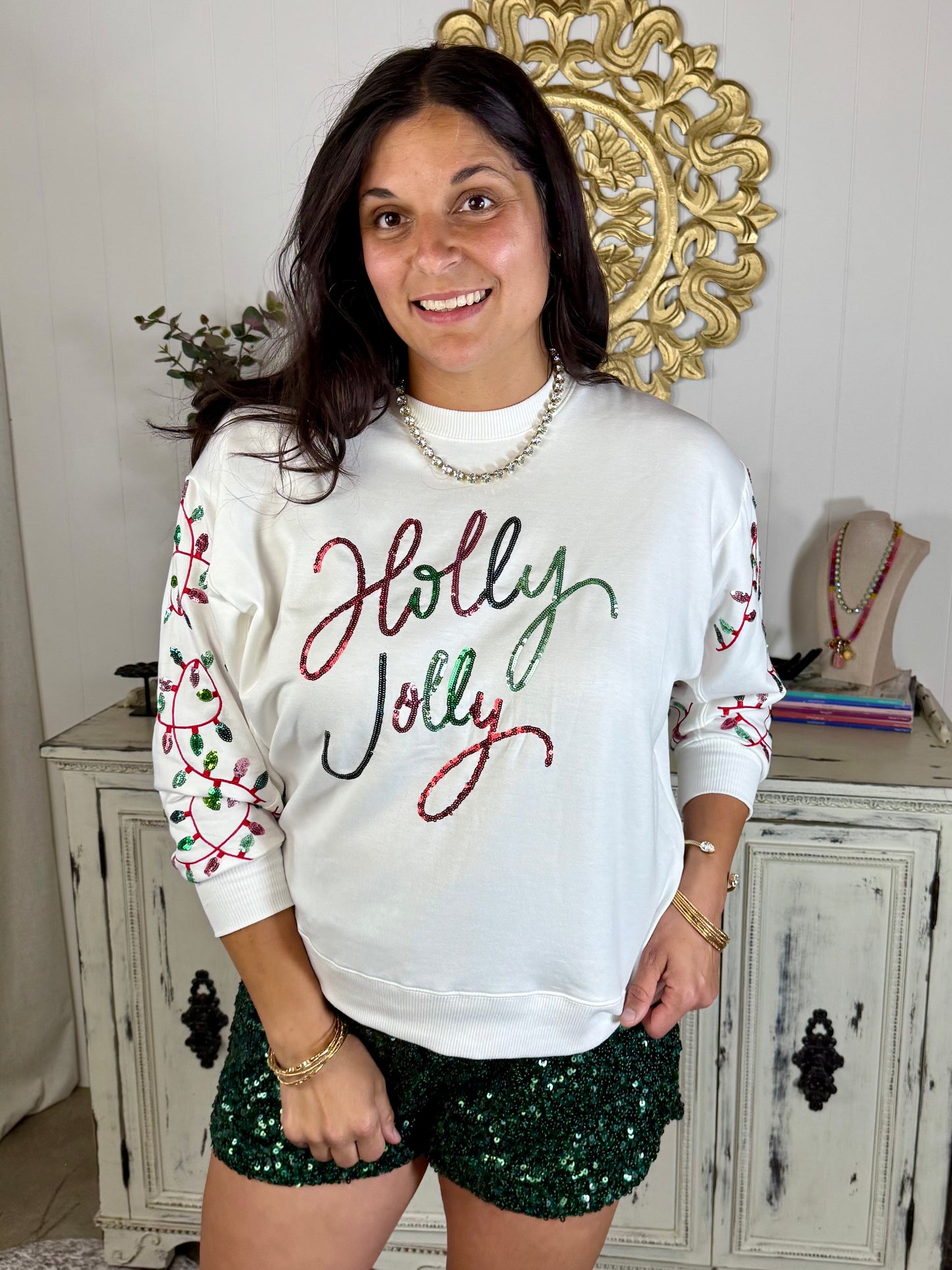 Holly Jolly Lights Sweatshirt