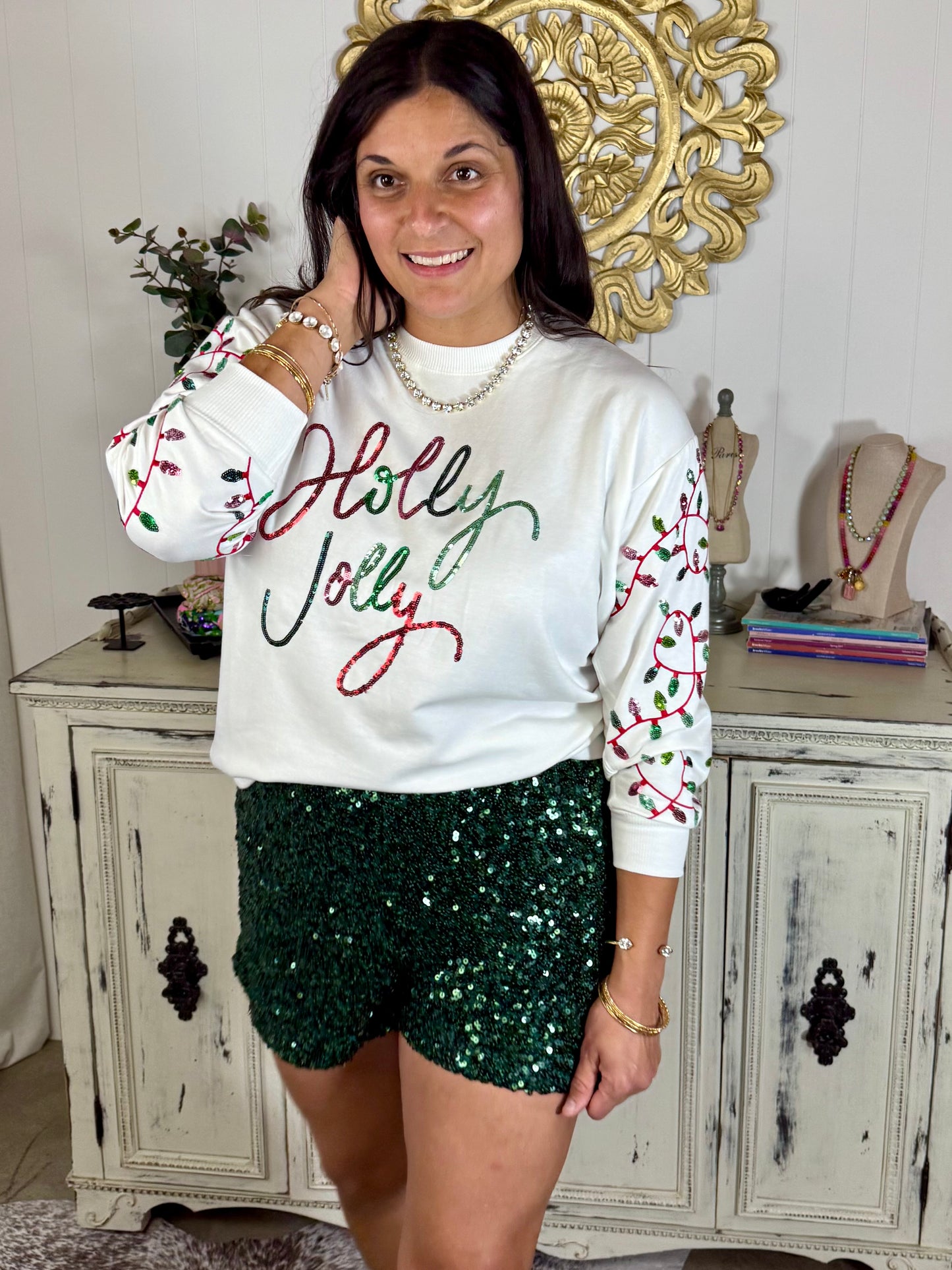 Holly Jolly Lights Sweatshirt