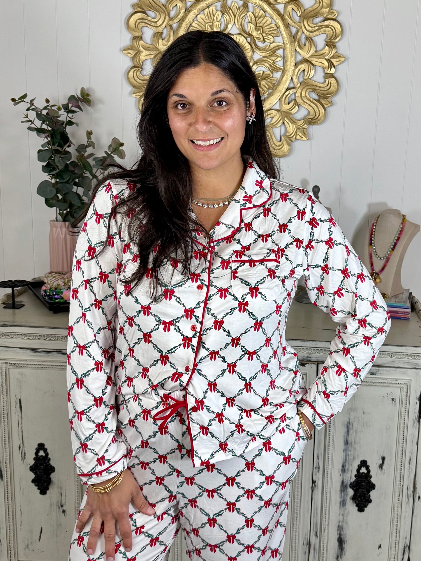 Lattice Garland Christmas Jammies