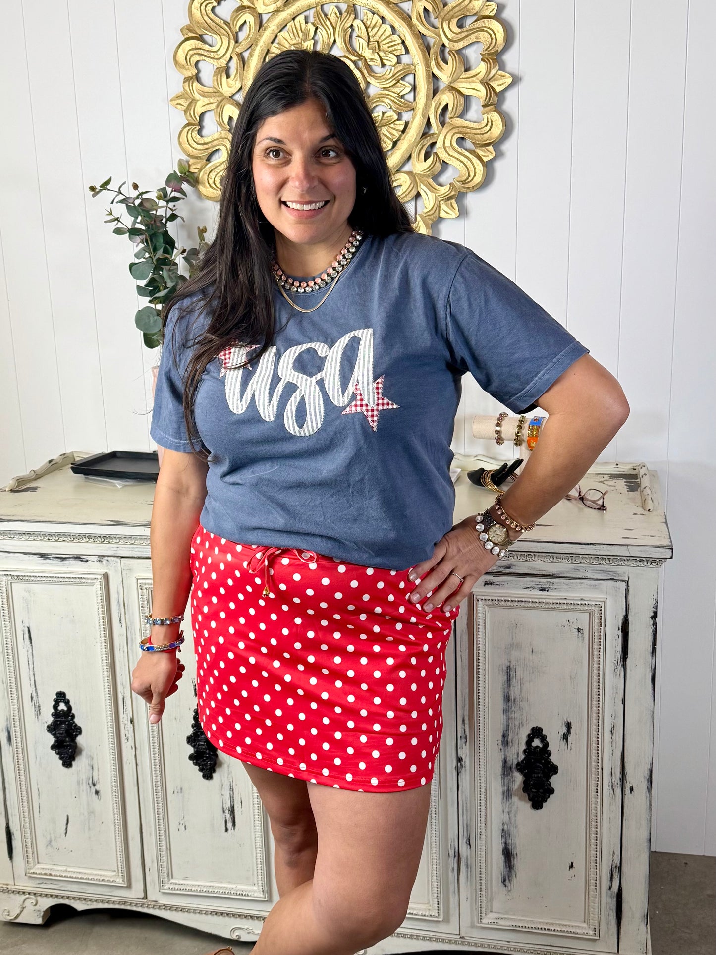 The Sweet Spot Polka Dot Skort