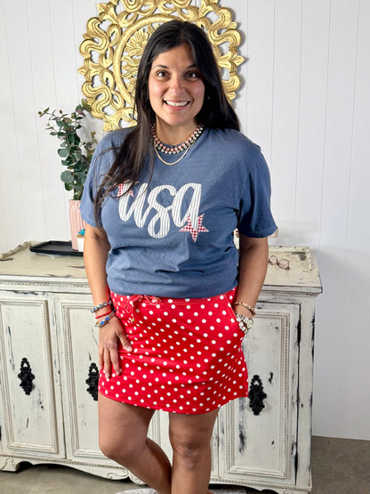 USA Sweet Script Tee