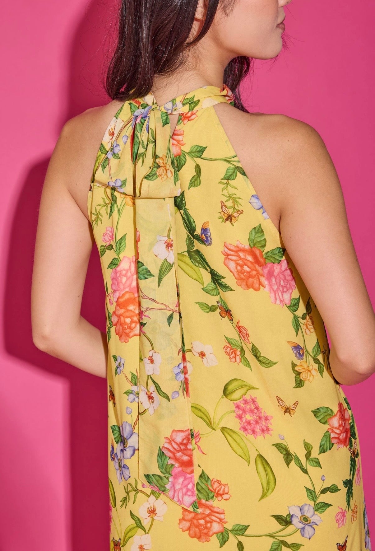 Alden Adair Perry Dress Yellow Parterre