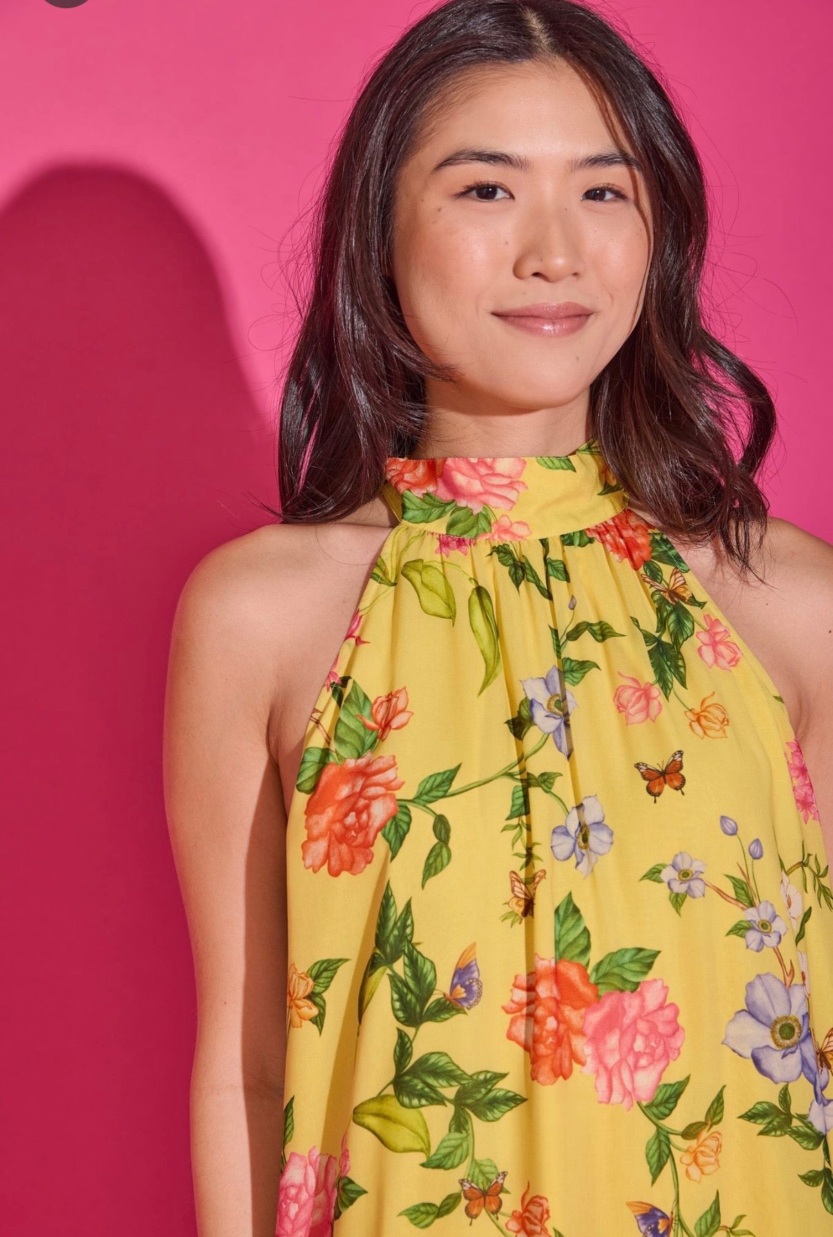 Alden Adair Perry Dress Yellow Parterre