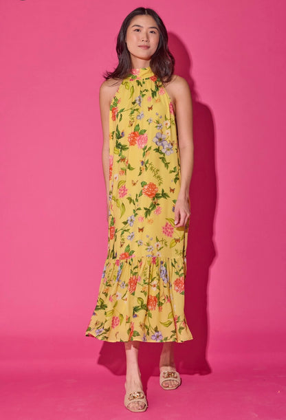 Alden Adair Perry Dress Yellow Parterre