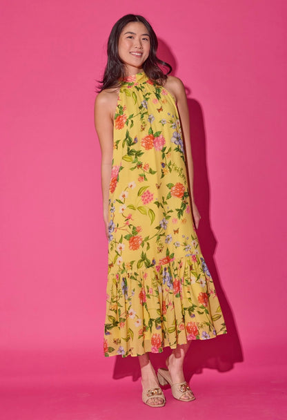 Alden Adair Perry Dress Yellow Parterre