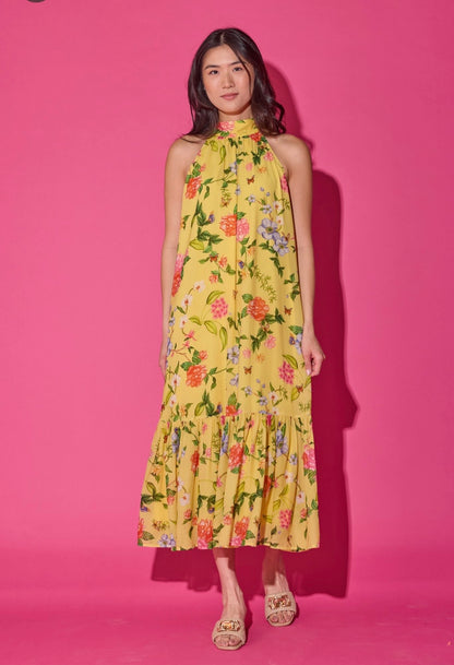 Alden Adair Perry Dress Yellow Parterre
