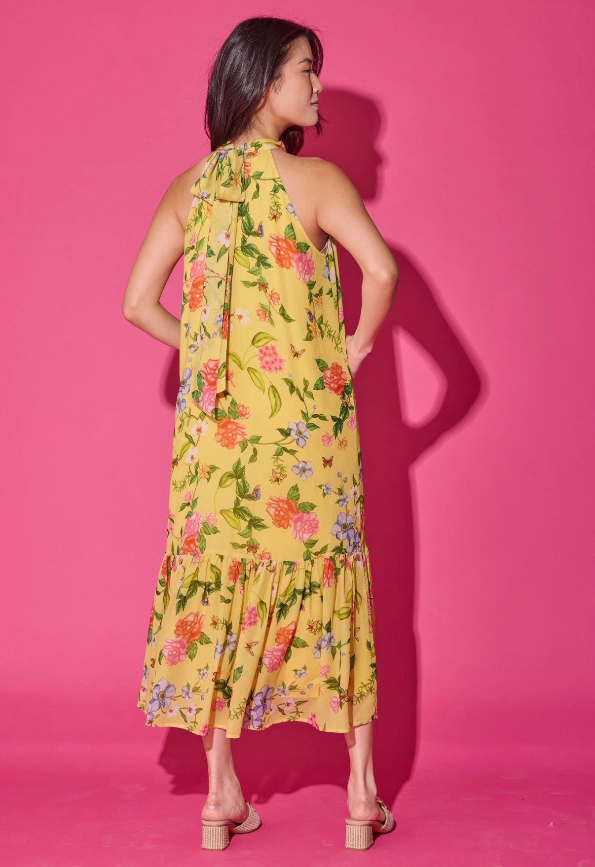 Alden Adair Perry Dress Yellow Parterre
