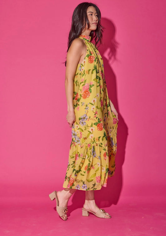 Alden Adair Perry Dress Yellow Parterre