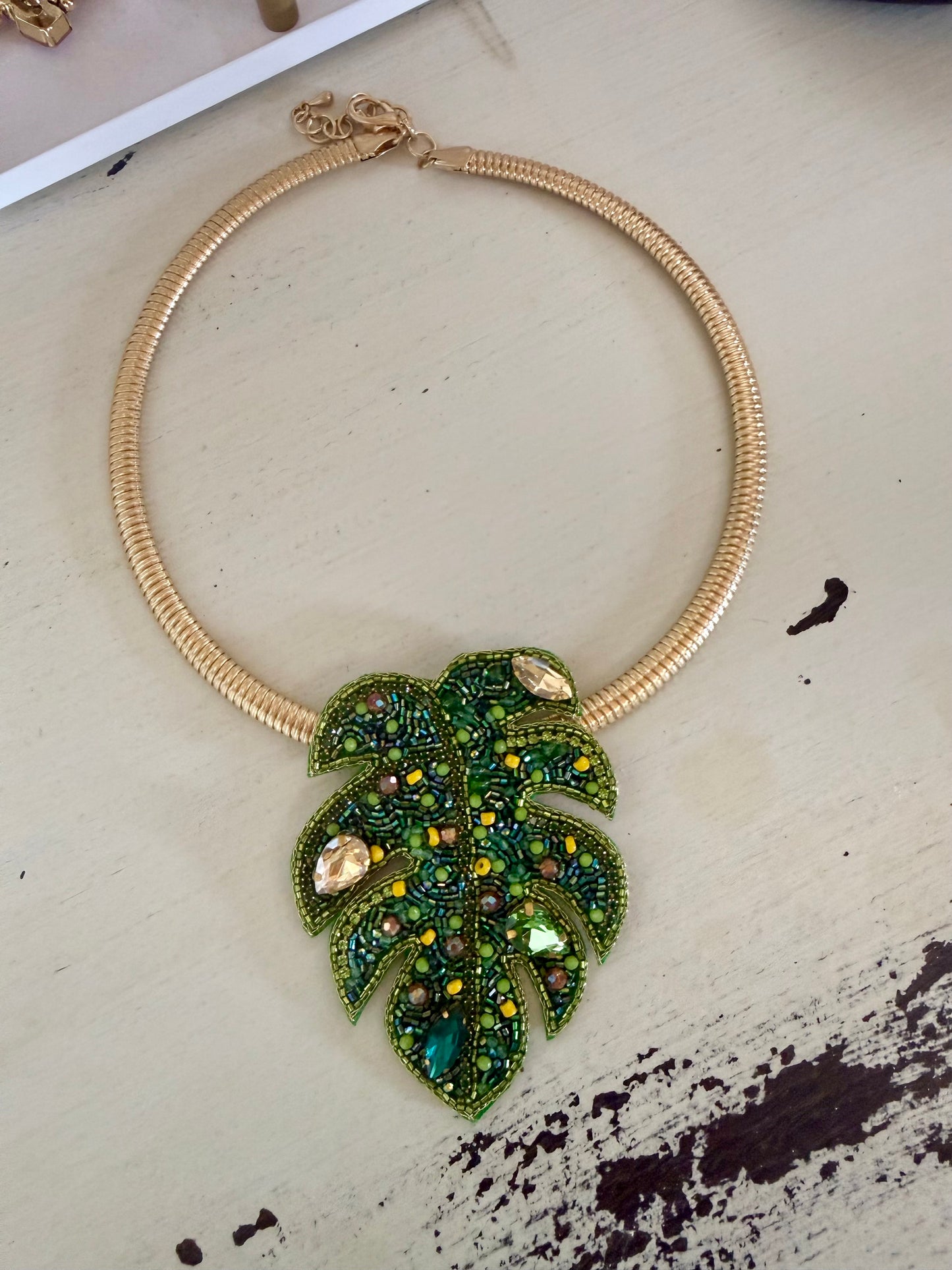 Palm Paradise Statement Necklace