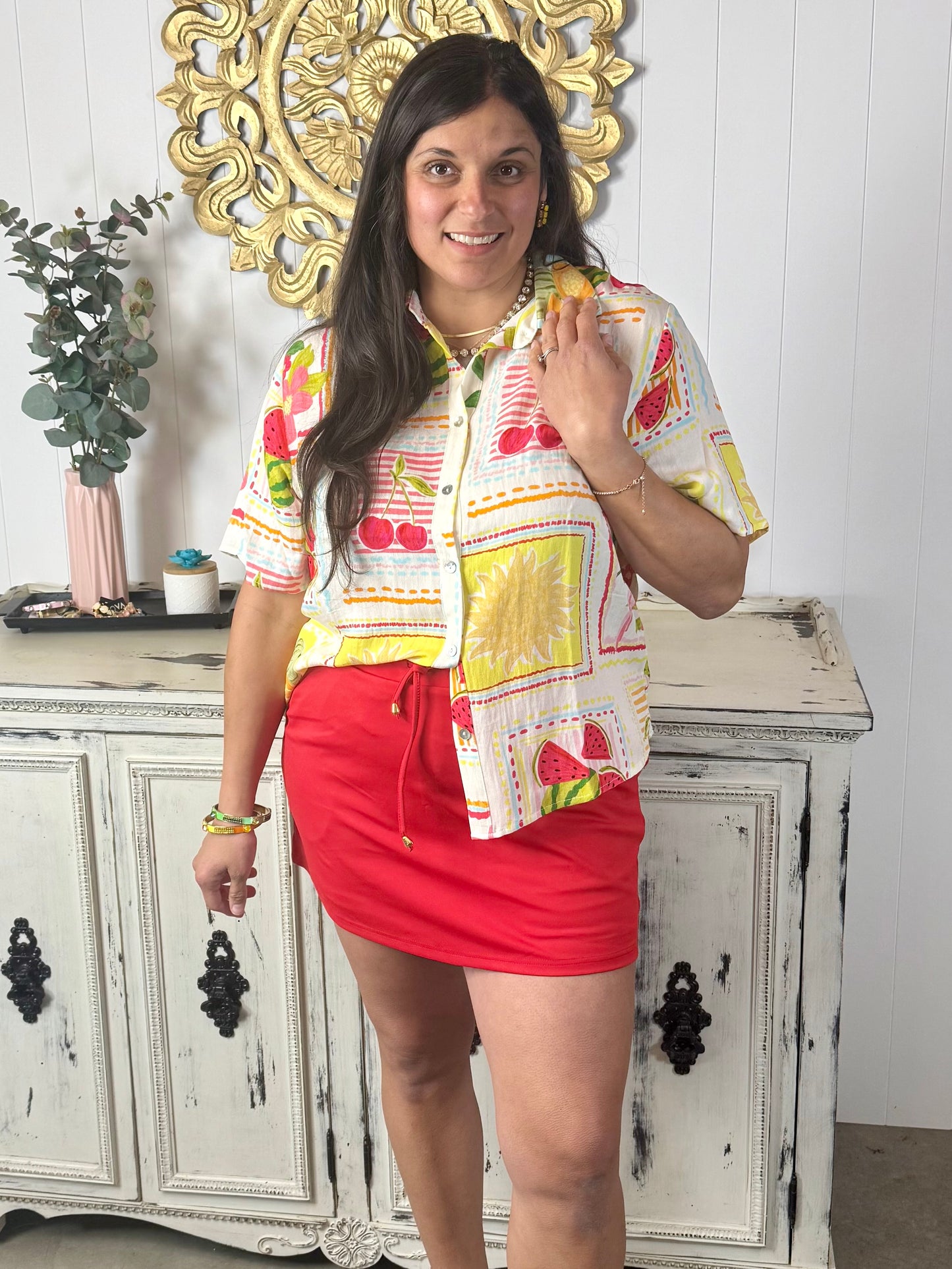 Sunshine Market Button-Up Top