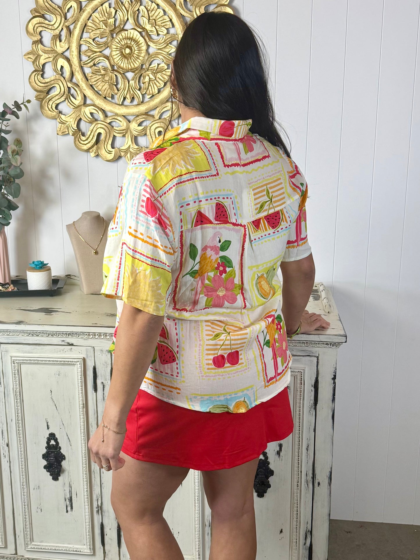 Sunshine Market Button-Up Top