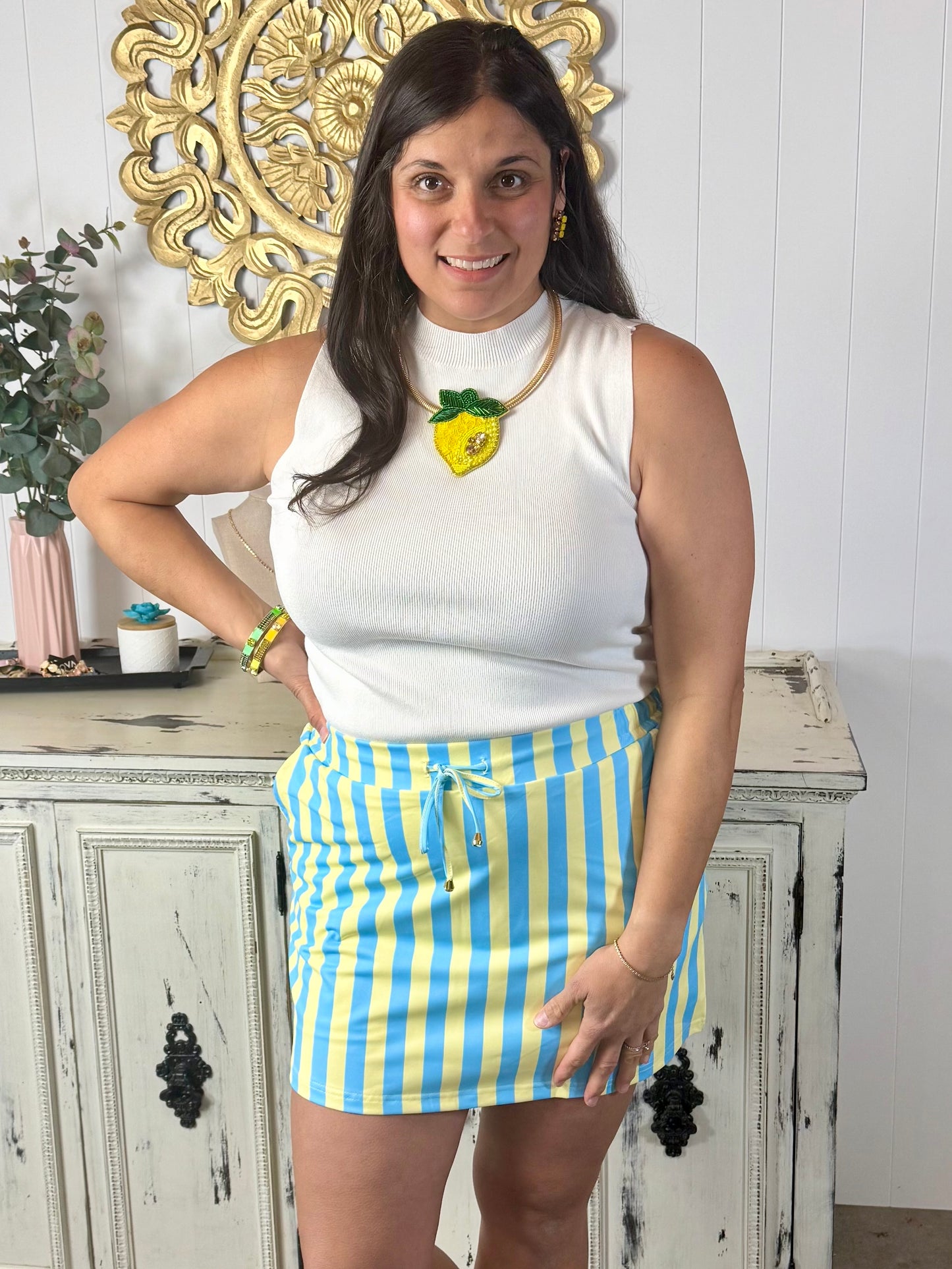 Sorrento Stripes Essential Skort