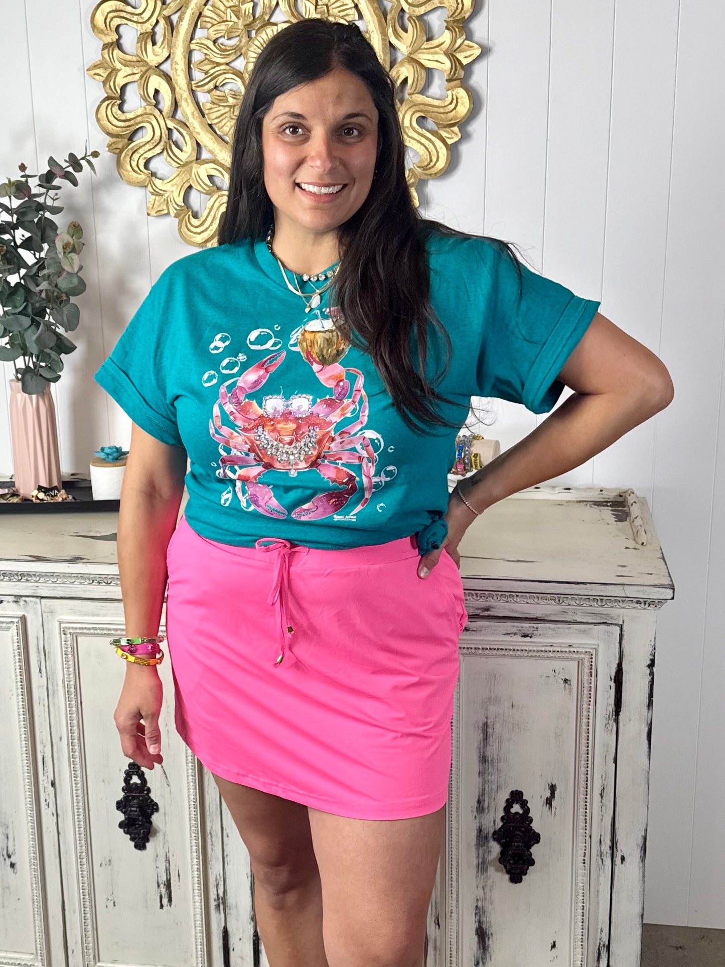 Salty and Sparkly Crab Tee