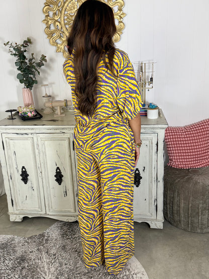 Mardi Gras Animal print Top