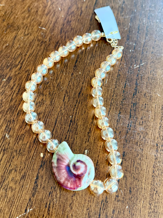 Golden Coast Shell Necklace