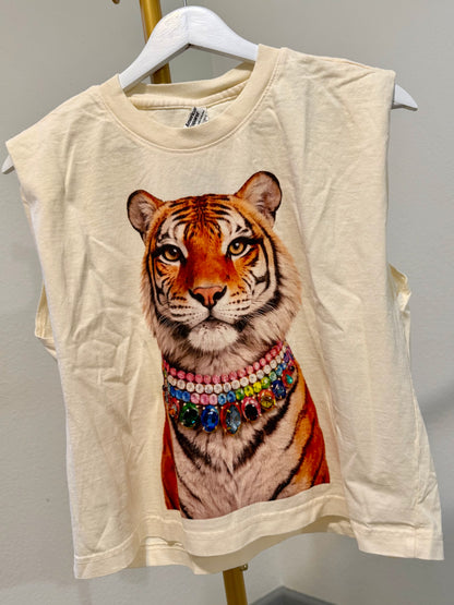 Jeweled Tiger Graphic Tank