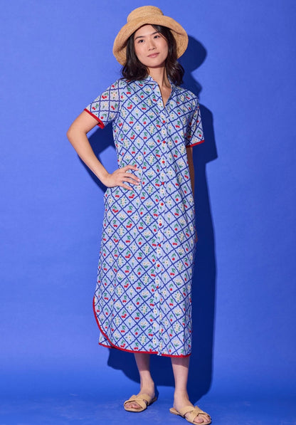 Alden Adair Josie Dress Light Blue Cherry