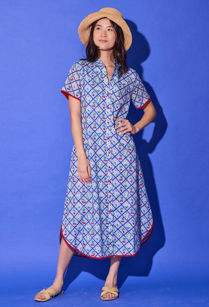 Alden Adair Josie Dress Light Blue Cherry