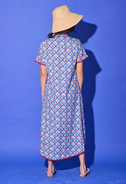 Alden Adair Josie Dress Light Blue Cherry