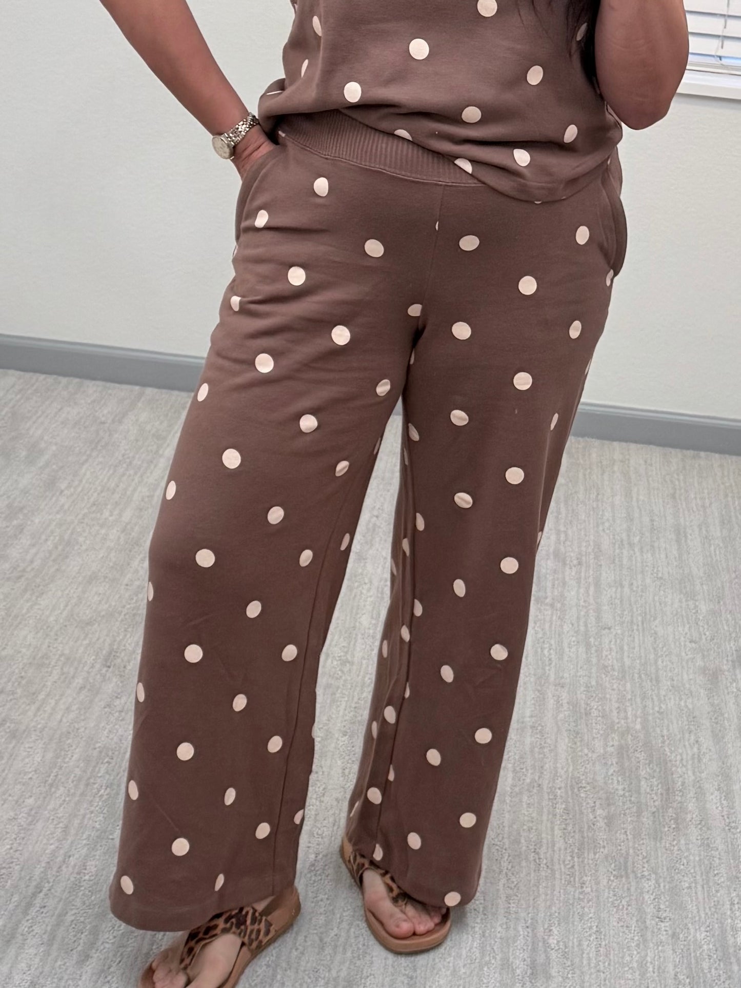 Mocha Dot Lounge Set