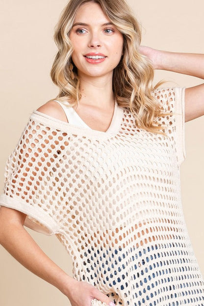 Natural Crochet Cover up