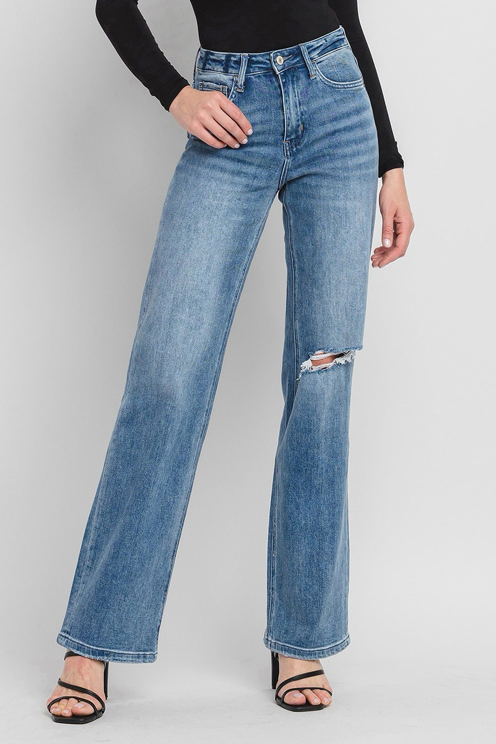 90's Vintage Flare High Rise Jeans