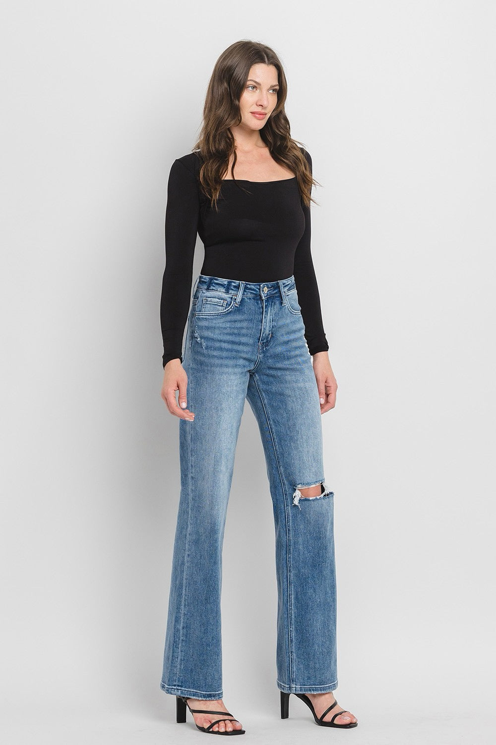 90's Vintage Flare High Rise Jeans