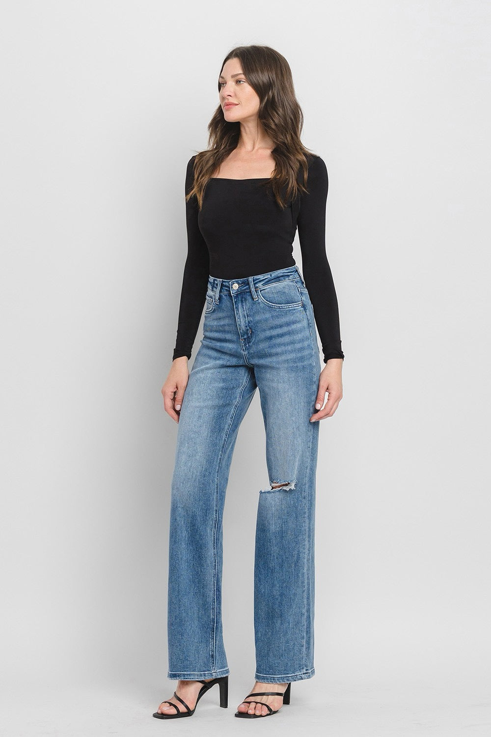 90's Vintage Flare High Rise Jeans