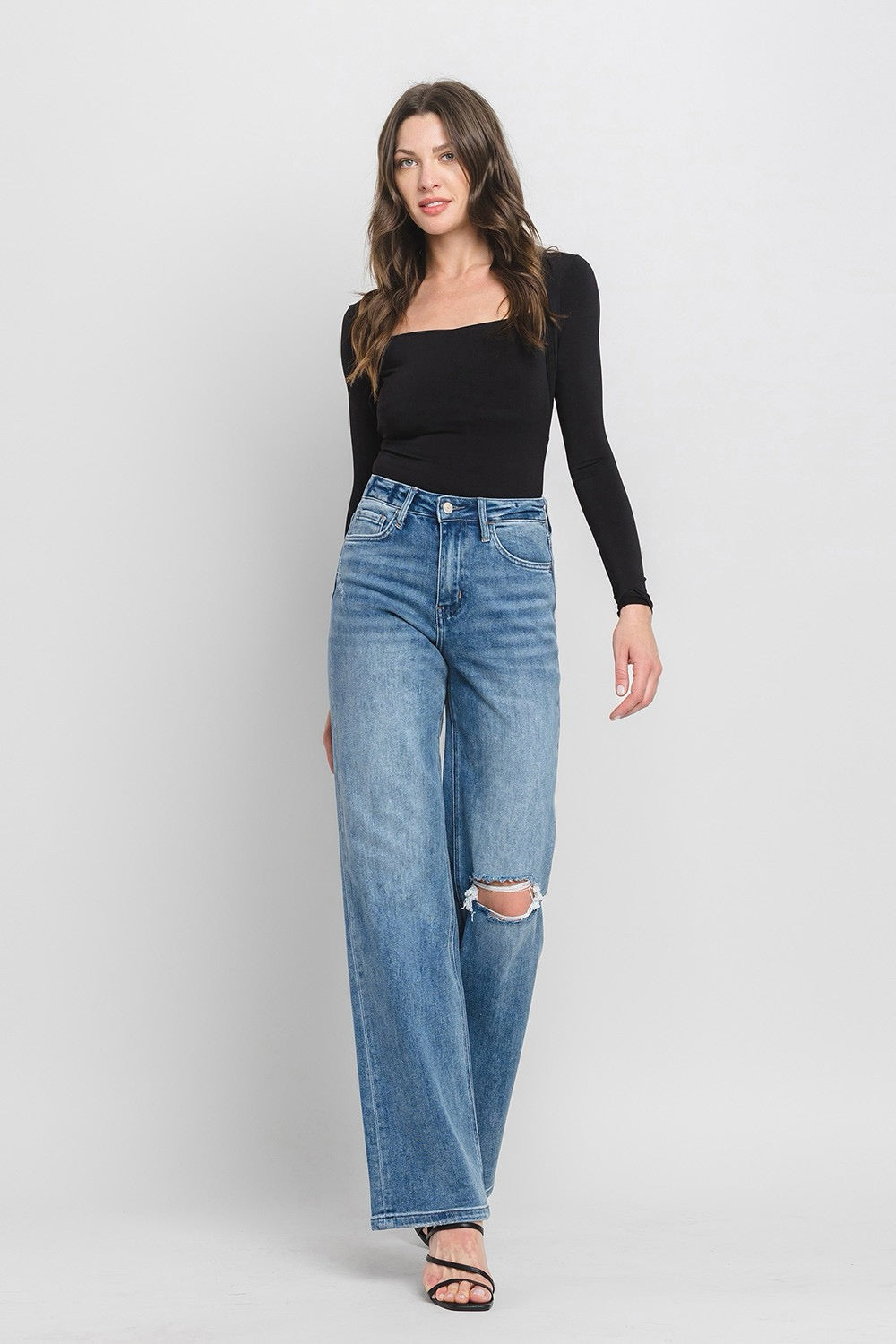 90's Vintage Flare High Rise Jeans