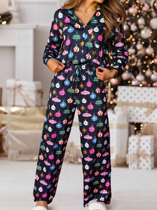 PRE ORDER Colorful Christmas Lights Pajama Set