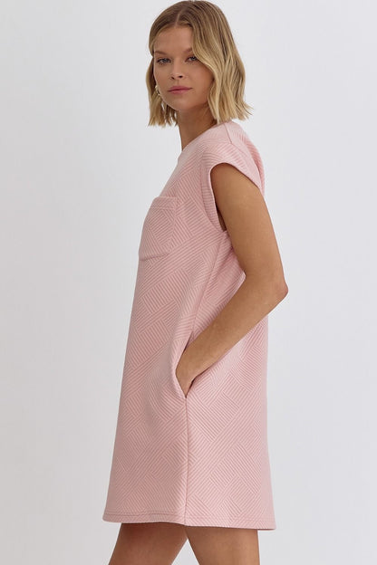 Light Pink Textured Dress