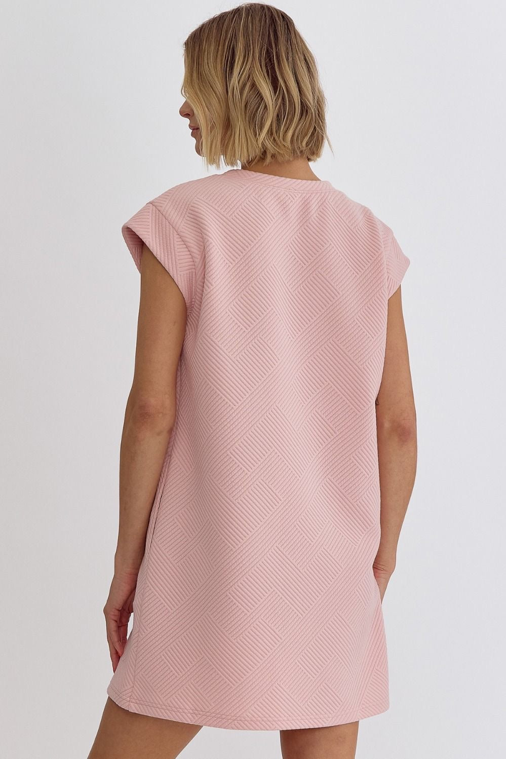 Light Pink Textured Dress