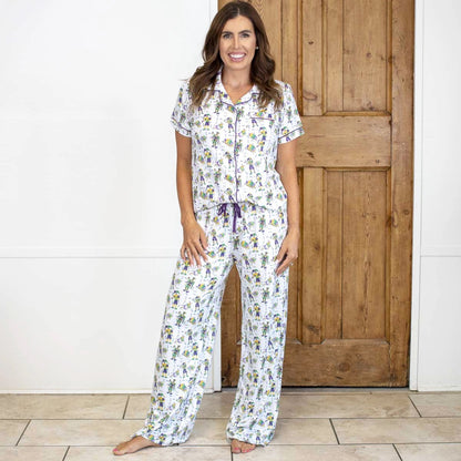 Mardi Gras Jester Pajama Shirt