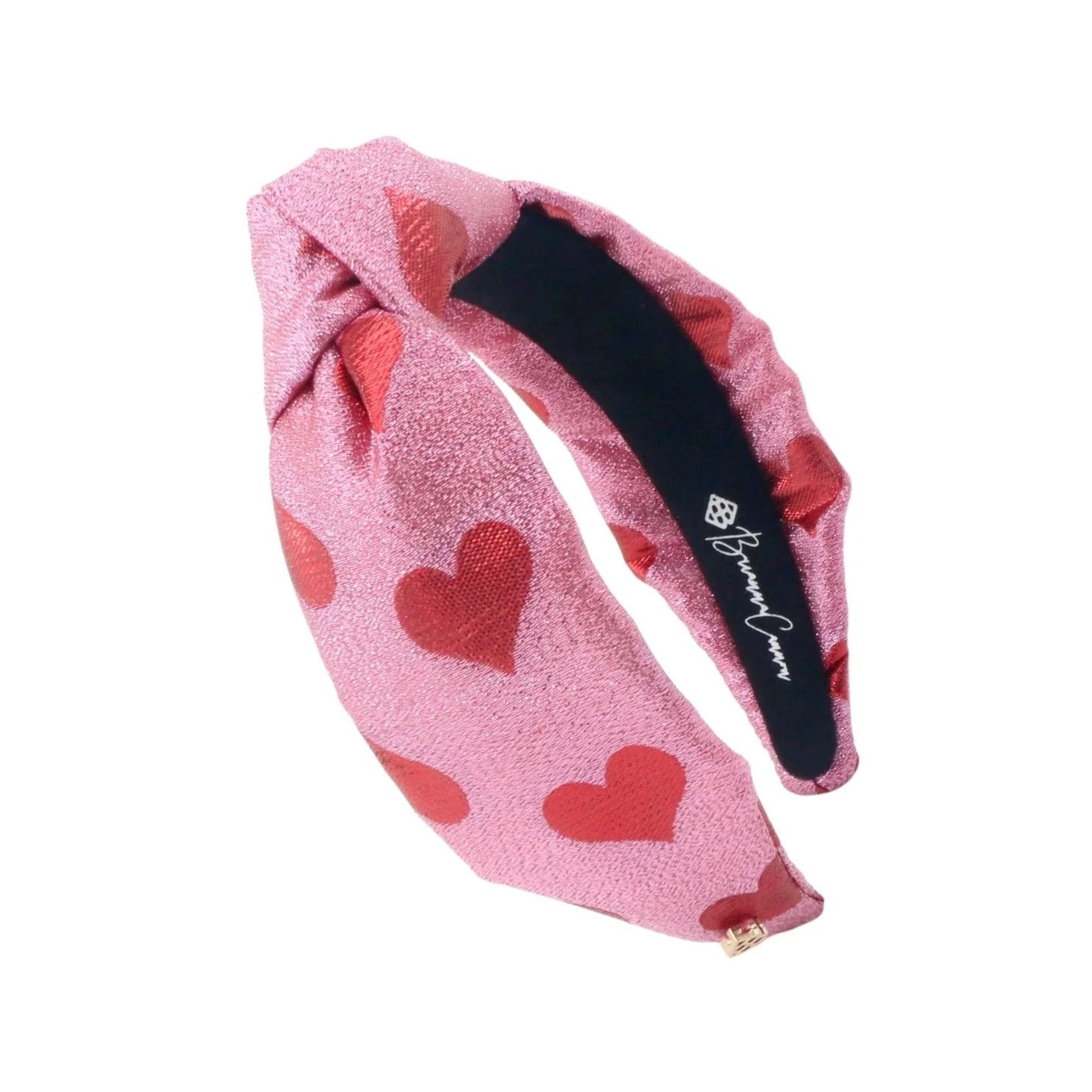 Brianna Cannon Pink and Red Hearts Shimmer Headband