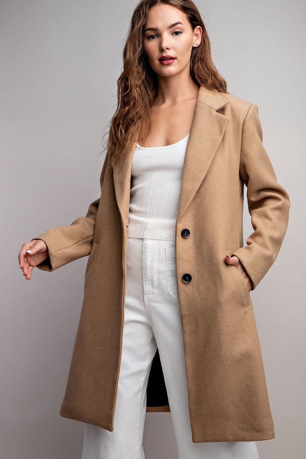 Camel Collared Coat