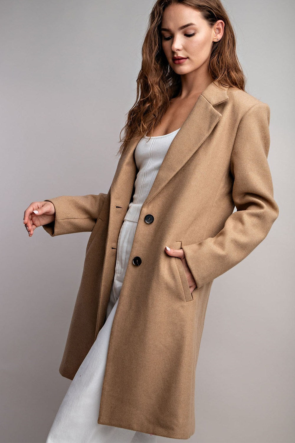 Camel Collared Coat