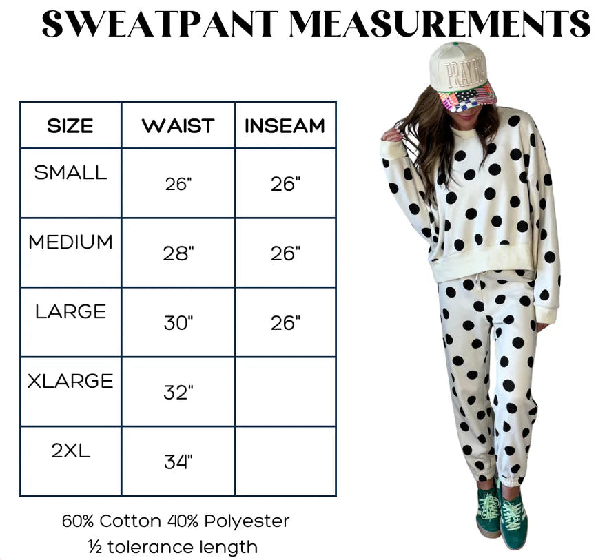 Pre Order - Pink Polka Dot Joggers